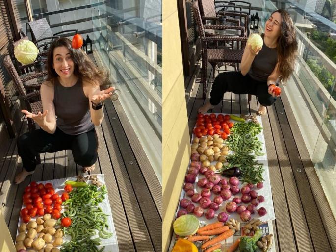 VIDEO: Eat vegetables, fresh vegetables ...! Karisma Kapoor was seen playing with vegetables | VIDEO: भाजी घ्या भाजी, ताजी ताजी भाजी...!, करिश्मा कपूरचा भाज्यांसोबत खेळतानाचा व्हिडीओ झाला व्हायरल VIDEO: Eat vegetables, fresh vegetables ...! Karisma Kapoor was seen playing with vegetables | VIDEO: भाजी घ्या भाजी, ताजी ताजी भाजी...!, करिश्मा कपूरचा भाज्यांसोबत खेळतानाचा व्हिडीओ झाला व्हायरल