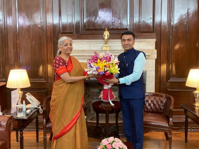 generous helping hand for national sports events in goa nirmala sitharaman testimony to cm pramod sawant | गोव्यात राष्ट्रीय क्रीडा स्पर्धांसाठी सढळ हस्ते मदत; निर्मला सीतारामन यांची CM प्रमोद सावंतांना ग्वाही