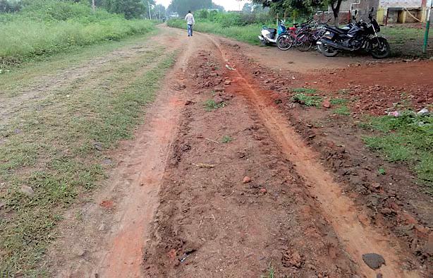 Roads in the villages of MPs are bad | खासदारांच्या गावातीलच रस्ते खराब