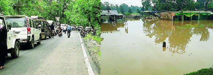 South Gadchiroli disrupts life span | दक्षिण गडचिरोलीत जनजीवन विस्कळीत South Gadchiroli disrupts life span | दक्षिण गडचिरोलीत जनजीवन विस्कळीत