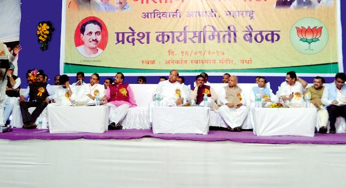 Tribal development should be done during BJP's tenure | भाजपाच्या काळात आदिवासींनी विकास साधावा Tribal development should be done during BJP's tenure | भाजपाच्या काळात आदिवासींनी विकास साधावा