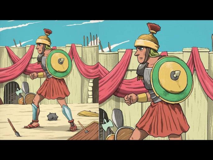 Optical illusion : Can you find where is the warrior sword hidden | Optical Illusion: कुठे लपवली आहे ग्लॅडिएटरची तलवार? शोधण्यात 90 टक्के लोक झाले फेल.... Optical illusion : Can you find where is the warrior sword hidden | Optical Illusion: कुठे लपवली आहे ग्लॅडिएटरची तलवार? शोधण्यात 90 टक्के लोक झाले फेल....