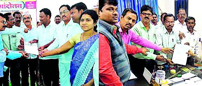 Teachers take up the movement | शिक्षकांचे धरणे आंदोलन