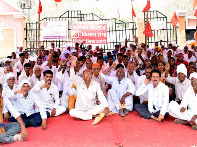  The movement of the farmer's rally | किसान सभेचे धरणे आंदोलन