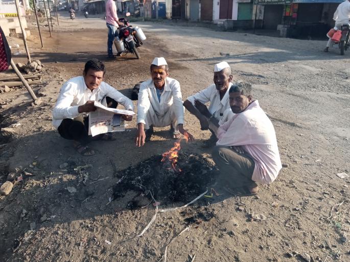 Cold spill in Patoda area | पाटोदा परिसरात थंडीत वाढ