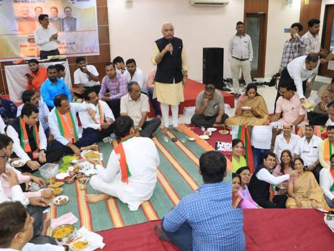 Tiffin meeting of BJP in Bhayandar | भाईंदरमध्ये भाजपाची टिफिन बैठक