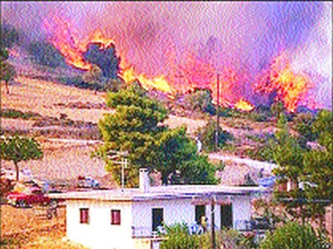 Fire in reserve forest area | राखीव वनक्षेत्राला आग Fire in reserve forest area | राखीव वनक्षेत्राला आग