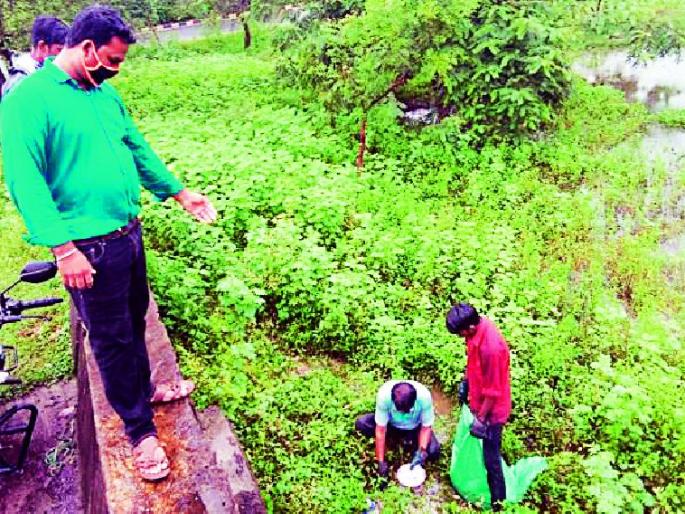 Hundreds of injections thrown into the drain destroyed | नाल्यात फेकलेले शेकडो इंजेक्शन केले नष्ट