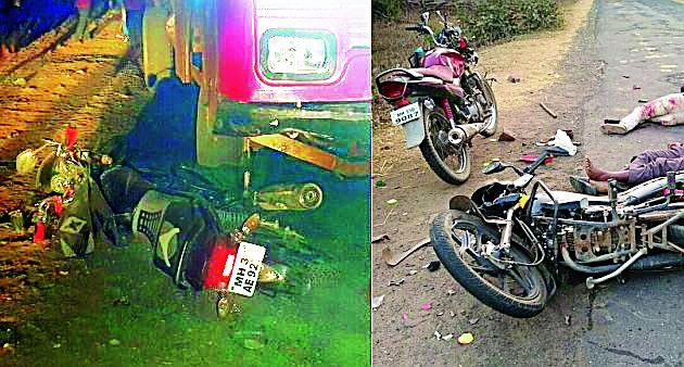  One killed, four injured in truck and two-wheeler accident | ट्रक व दुचाकीच्या अपघातात एक ठार, चार जखमी