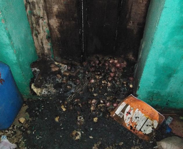 Fire burns the utensils | आगीत संसारोपयोगी साहित्य जळून खाक