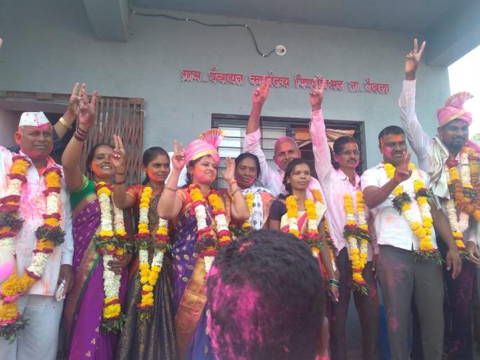 Vandana Davange as Sarpanch of Nimgaon Madh | निमगाव मढच्या सरपंचपदी वंदना दवंगे Vandana Davange as Sarpanch of Nimgaon Madh | निमगाव मढच्या सरपंचपदी वंदना दवंगे