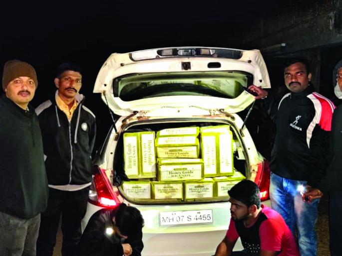Pawedon caught millions of liquor, incident at Osargaon highway | पावणेदोन लाखांची दारू पकडली, महामार्गावरील ओसरगाव येथील घटना
