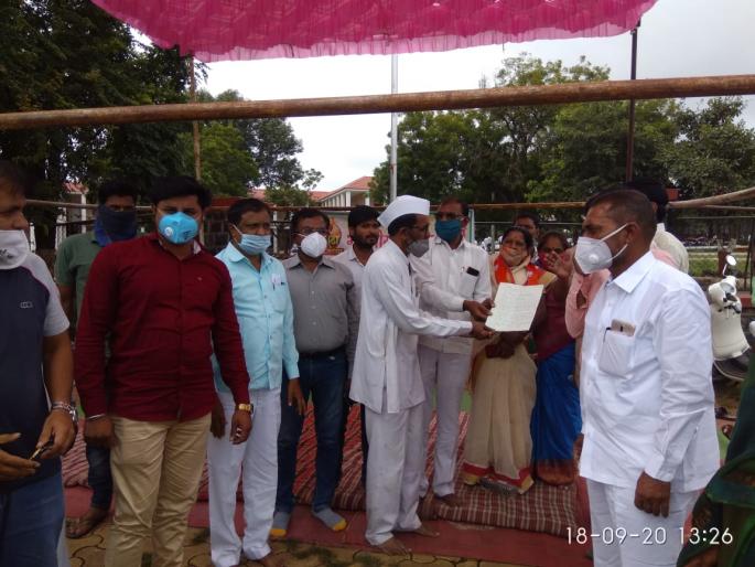 BJP's fast for Maratha reservation | मराठा आरक्षणासाठी भाजपचे उपोषण