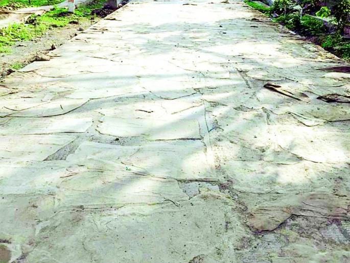 The VIP road is going too fast | व्हीआयपी रस्त्यालाही जाताहेत तडे The VIP road is going too fast | व्हीआयपी रस्त्यालाही जाताहेत तडे