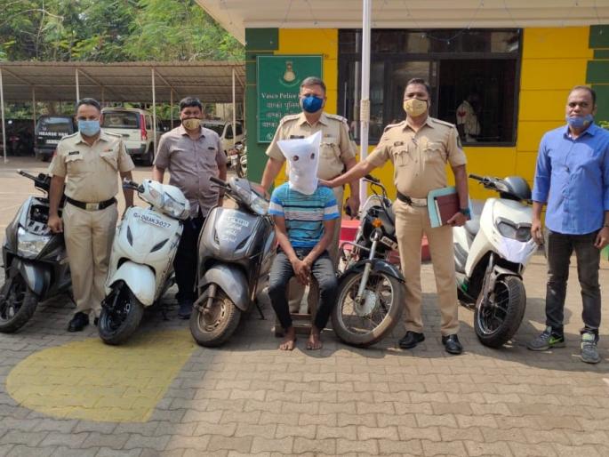 Police arrested 18-year-old youth and seized five stolen two-wheelers | पोलीसांनी १८ वर्षीय युवकाला केली अटक, चोरीस गेलेल्या पाच दुचाकी केल्या जप्त Police arrested 18-year-old youth and seized five stolen two-wheelers | पोलीसांनी १८ वर्षीय युवकाला केली अटक, चोरीस गेलेल्या पाच दुचाकी केल्या जप्त