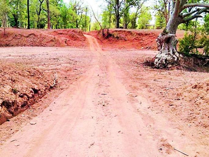 Dangerous journey in the rainy season without a bridge | पुलाअभावी पावसाळ्यात धोकादायक प्रवास Dangerous journey in the rainy season without a bridge | पुलाअभावी पावसाळ्यात धोकादायक प्रवास