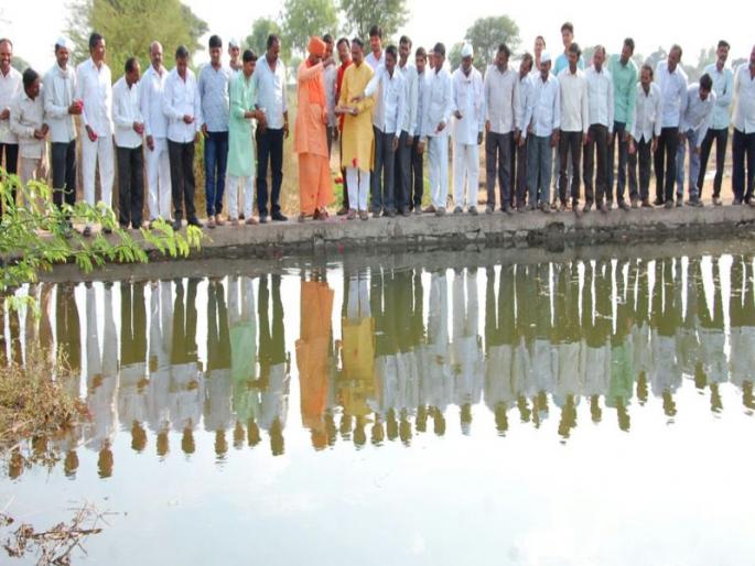 Watershed worship on Palkhed distribution | पालखेड वितरिकेवरील जलसाठ्याचे पूजन Watershed worship on Palkhed distribution | पालखेड वितरिकेवरील जलसाठ्याचे पूजन