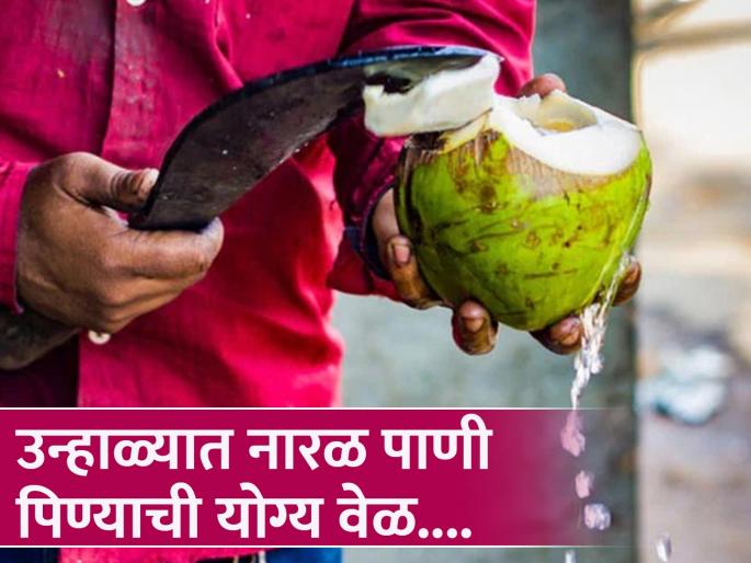 Right time to drink coconut water in summer | उन्हाळ्यात कोणत्या वेळ प्यावं नारळ पाणी? जाणून घ्या त्यानुसार फायदे... Right time to drink coconut water in summer | उन्हाळ्यात कोणत्या वेळ प्यावं नारळ पाणी? जाणून घ्या त्यानुसार फायदे...