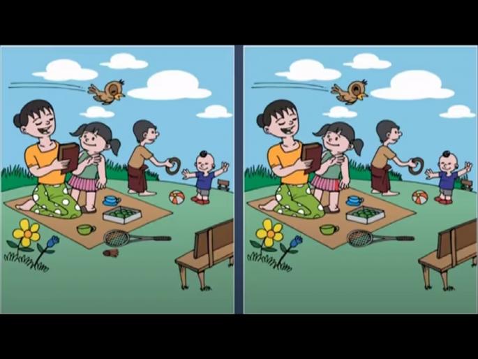 Optical illusion : Can you spot five differences in this image | Optical Illusion: एकासारख्या दिसणाऱ्या या फोटोत आहेत 5 फरक, शोधून दाखवा!
