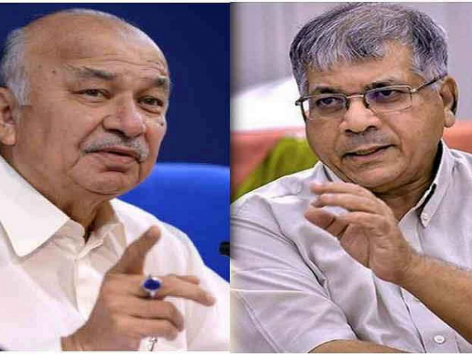 Sushilkumar Shinde said on the statement of Prakash Ambedkar ...! | 'काँग्रेस गाढवांचा पक्ष' म्हणणाऱ्या प्रकाश आंबेडकरांना 'सुशील' उत्तर! Sushilkumar Shinde said on the statement of Prakash Ambedkar ...! | 'काँग्रेस गाढवांचा पक्ष' म्हणणाऱ्या प्रकाश आंबेडकरांना 'सुशील' उत्तर!