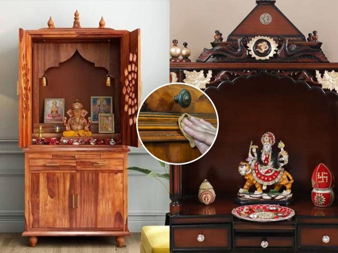 2 simple tips for the cleaning of wooden temple in house, how to maintain the shine of wooden temple in house  | Navratri 2025 : नवरात्रीनिमित्त लाकडी देवघर स्वच्छ करताय? २ खास टिप्स- देव्हारा दिसेल नव्यासारखा