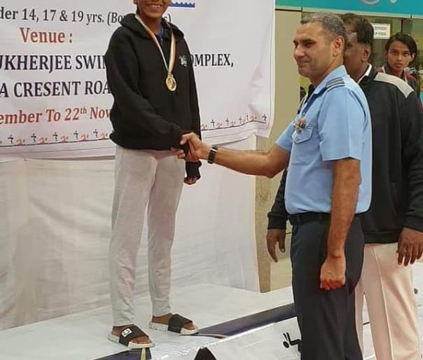 Anushka Patil wins triple gold in National Swimming Tournament | राष्ट्रीय जलतरण स्पर्धेत अनुष्का पाटील हिला तिहेरी सुवर्ण  Anushka Patil wins triple gold in National Swimming Tournament | राष्ट्रीय जलतरण स्पर्धेत अनुष्का पाटील हिला तिहेरी सुवर्ण