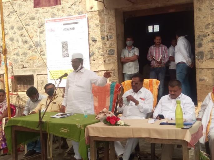 Launch of Paddy Shopping Center at Karanjali | करंजाळी येथे धान खरेदी केंद्राचा शुभारंभ