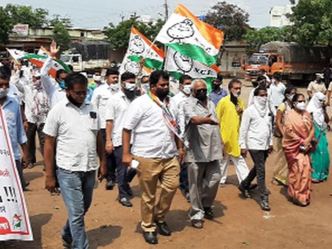 Nationalist movement in Nandurbar | राष्ट्रवादीचे नंदुरबारात आंदोलन Nationalist movement in Nandurbar | राष्ट्रवादीचे नंदुरबारात आंदोलन