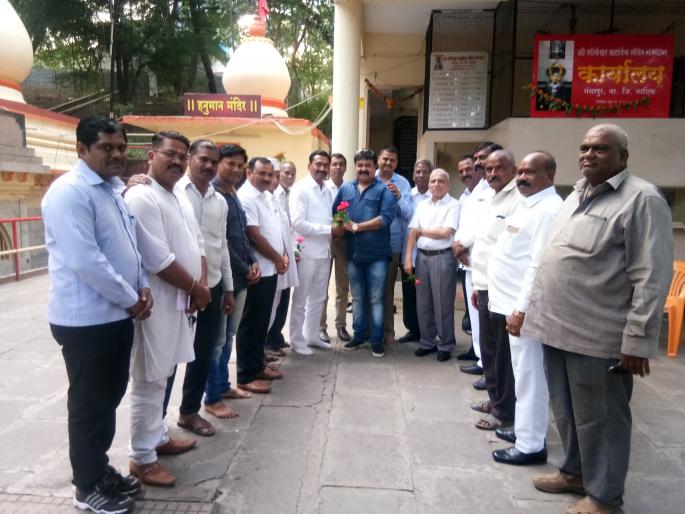 Balasaheb Lambe as President of Someshwar Temple Trust | सोमेश्वर मंदिर ट्रस्टच्या अध्यक्षपदी बाळासाहेब लांबे Balasaheb Lambe as President of Someshwar Temple Trust | सोमेश्वर मंदिर ट्रस्टच्या अध्यक्षपदी बाळासाहेब लांबे