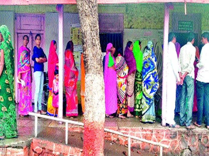  Voter response in the outside | बाह्यमध्ये मतदारांचा मोठा प्रतिसाद