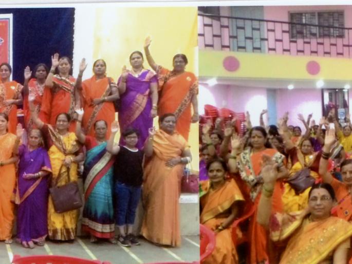 Rajmata Jijau Brigade's support for the new Maratha Party | राजमाता जिजाऊ ब्रिगेडचा नव्या मराठा पक्षाला पाठिंबा Rajmata Jijau Brigade's support for the new Maratha Party | राजमाता जिजाऊ ब्रिगेडचा नव्या मराठा पक्षाला पाठिंबा