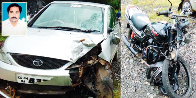 One killed in a car-bike accident | कार-दुचाकी अपघातात एक ठार One killed in a car-bike accident | कार-दुचाकी अपघातात एक ठार