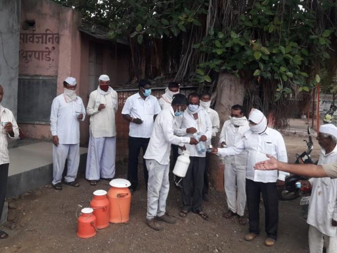 Movement of Swabhimani Shetkari Sanghatana in Mathurpade | मथुरपाडेत स्वाभीमानी शेतकरी संघटनेचे आंदोलन