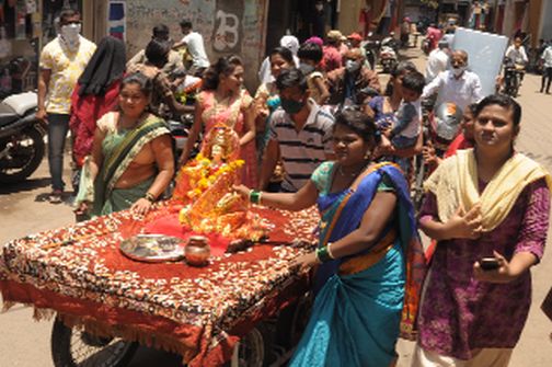 This year Dashamata festival will be held with Korona | कोरोनासंगे यंदा दशामाता उत्सव रंगे This year Dashamata festival will be held with Korona | कोरोनासंगे यंदा दशामाता उत्सव रंगे