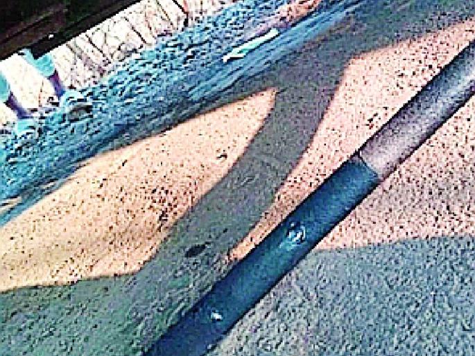 The stairing rod of the bus running near Patgwah broke | पोटगव्हाण जवळ धावत्या बसचा स्टेअरिंग रॉड तुटला The stairing rod of the bus running near Patgwah broke | पोटगव्हाण जवळ धावत्या बसचा स्टेअरिंग रॉड तुटला