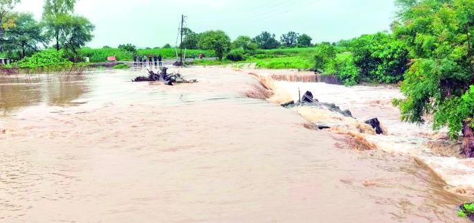 Heavy rains hit Umarkhed, Mahagaon | उमरखेड, महागावला धुवाँधार पावसाचा तडाखा