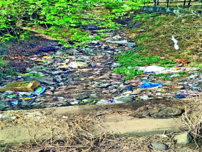 Trash from hoteliers in Matori village | मातोरी गावात हॉटेल व्यावसायिकांकडून कचरा Trash from hoteliers in Matori village | मातोरी गावात हॉटेल व्यावसायिकांकडून कचरा