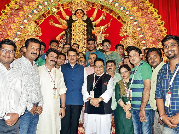 The Chief Minister took the view of Durga Devi | मुख्यमंत्र्यांनी घेतले दुर्गादेवीचे दर्शन