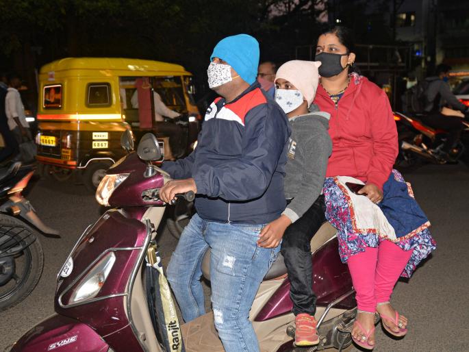 Mercury increased but; Don't go in a hurry .. Temperature at 12 degrees: Frost remains in the atmosphere | पारा वाढला पण; हुडहुडी जाता जाईना..१२ अंशावर तापमान Mercury increased but; Don't go in a hurry .. Temperature at 12 degrees: Frost remains in the atmosphere | पारा वाढला पण; हुडहुडी जाता जाईना..१२ अंशावर तापमान