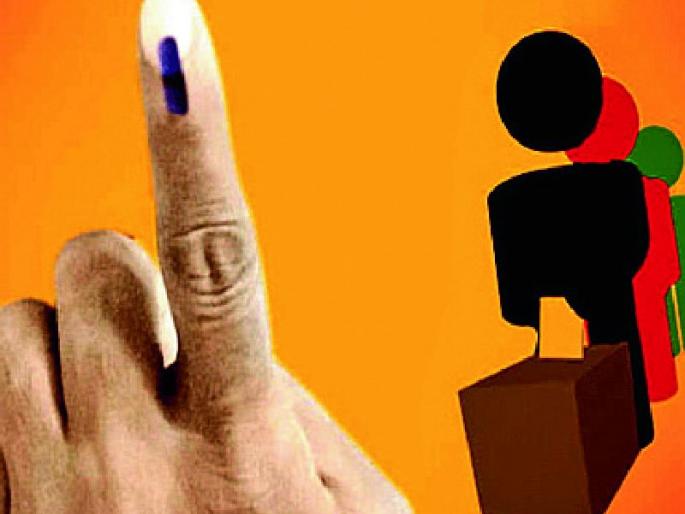 Voting in the district fell | जिल्ह्यात मतदानाचा टक्का घसरला Voting in the district fell | जिल्ह्यात मतदानाचा टक्का घसरला