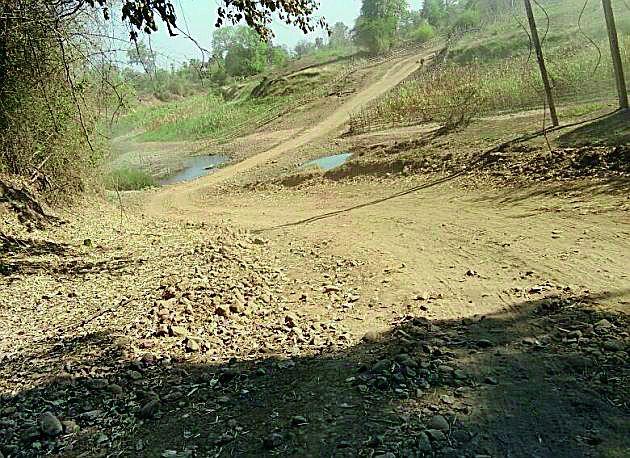 Waiting for the road to Karzeli village | कर्जेली गावाला रस्त्याची प्रतीक्षा Waiting for the road to Karzeli village | कर्जेली गावाला रस्त्याची प्रतीक्षा