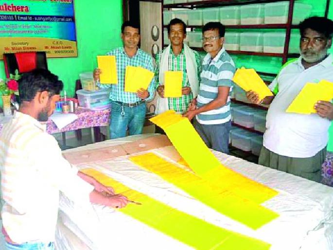 Creation of a trichocard for biological pest control | जैविक कीड नियंत्रणासाठी ट्रायकोकार्डची निर्मिती Creation of a trichocard for biological pest control | जैविक कीड नियंत्रणासाठी ट्रायकोकार्डची निर्मिती