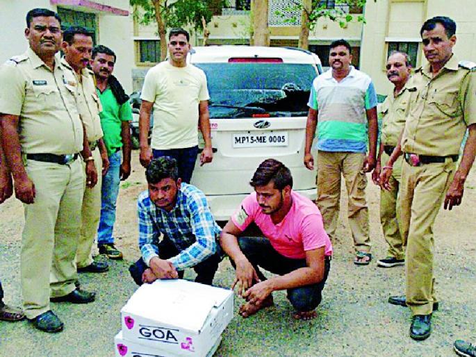 The two lakhs of alcohol caught in Chhattisgarh have been caught | छत्तीसगडमध्ये जाणारी दोन लाखांची दारु पकडली