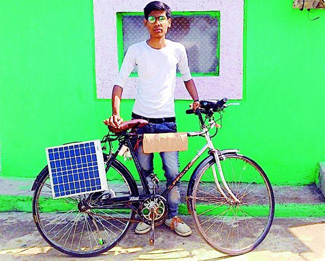 Running Cycle on Solar Power | सौर ऊर्जेवर धावणार सायकल Running Cycle on Solar Power | सौर ऊर्जेवर धावणार सायकल