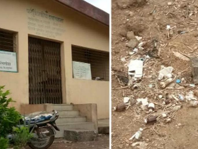 Veterinary dispensary in Sarangkheda on air | सारंगखेड्यातील पशुवैद्यकीय दवाखाना वाऱ्यावर Veterinary dispensary in Sarangkheda on air | सारंगखेड्यातील पशुवैद्यकीय दवाखाना वाऱ्यावर