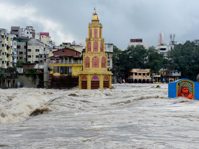 Gangapur Dam One hundred percent: All doors open | गंगापूर धरण शंभर टक्के : सर्व दरवाजे खुले