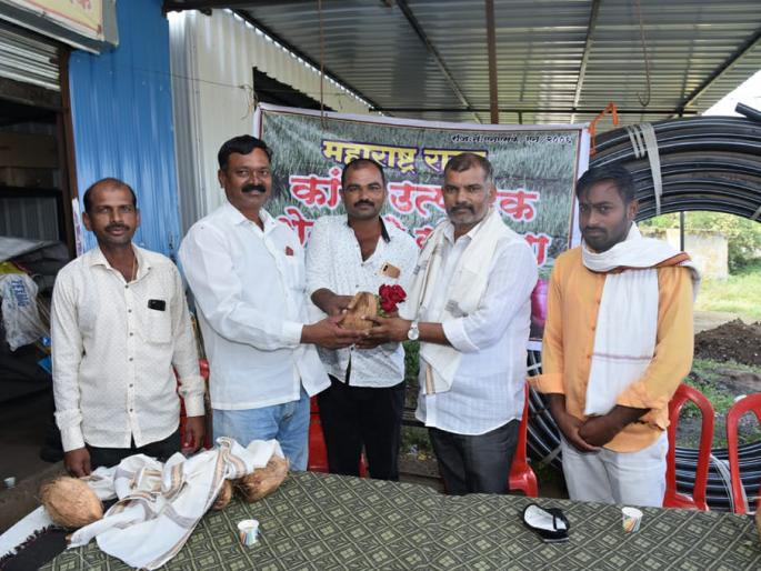 Meeting of onion growers | कांदा उत्पादक शेतकऱ्यांचा संवाद मेळावा