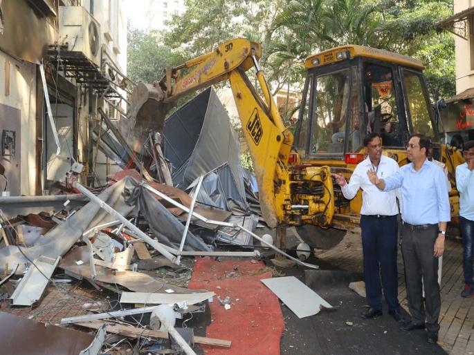 Municipal Bulldozers, Kothari Bar, Hukka Parlor Seal, 16 Thousand Unauthorized Hotels | ठाण्यातील १६ अनाधिकृत हॉटेल्सवर पालिकेचा बुल्डोजर, कोठारीतील बार, हुक्का पार्लर सील Municipal Bulldozers, Kothari Bar, Hukka Parlor Seal, 16 Thousand Unauthorized Hotels | ठाण्यातील १६ अनाधिकृत हॉटेल्सवर पालिकेचा बुल्डोजर, कोठारीतील बार, हुक्का पार्लर सील