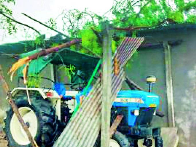 The presence of rain, lightning and bullocks killed | पावसाची हजेरी, वीज पडून बैलजोडी ठार The presence of rain, lightning and bullocks killed | पावसाची हजेरी, वीज पडून बैलजोडी ठार