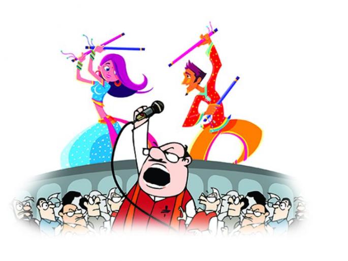 Garba will also be the platform of the election field | Vidhan Sabha Election 2019; निवडणूक रिंगणात नेत्यांचाही रंगणार गरबा Garba will also be the platform of the election field | Vidhan Sabha Election 2019; निवडणूक रिंगणात नेत्यांचाही रंगणार गरबा